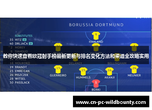 教你快速查看欧冠射手榜最新更新与排名变化方法和渠道全攻略实用